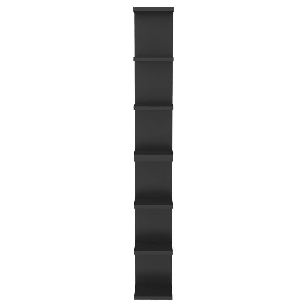 WANDREGAL Anthrazit DIVA Hängeregal schwebend teilbar drehbar - Anthrazit, Holzwerkstoff (25/185/25cm) - Aileenstore