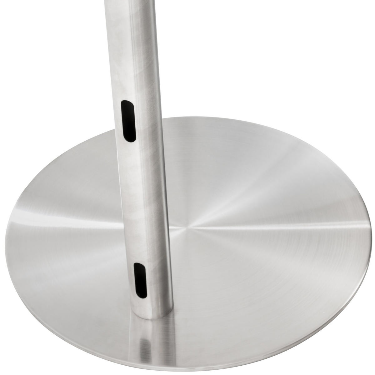 TV-STÄNDER WESEL rund 64x53x100cm Metall Edelstahl Fernsehständer - Edelstahlfarben, Metall (64/100/53cm) - DELUKE