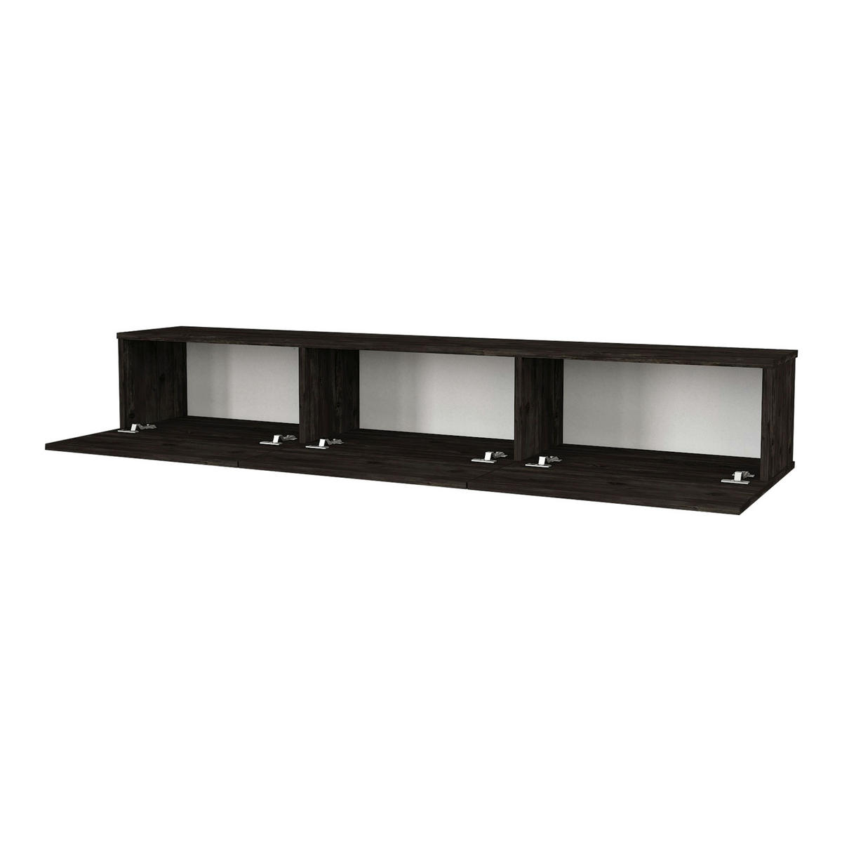 TV-ELEMENT Vihti - Dunkelbraun, Holzwerkstoff (180/29.5/31cm) - [en.casa]
