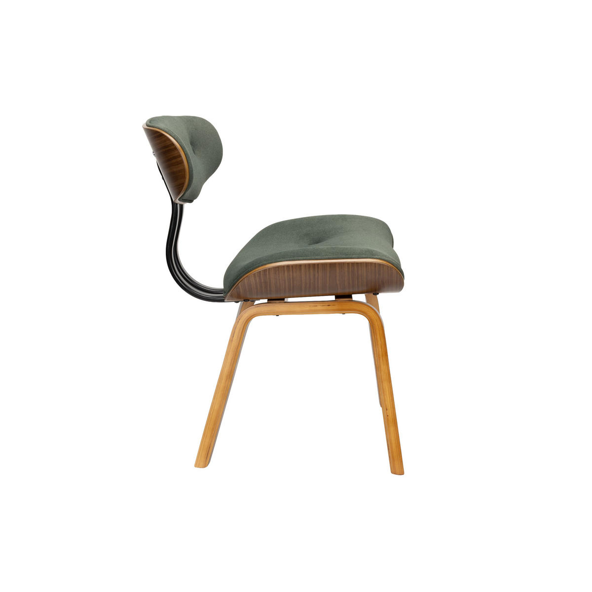 ESSZIMMERSTÜHLE Blackwood Walnussfarben/ Grün - Grün, Kunststoff (51/78/55.5cm) - Dutchbone