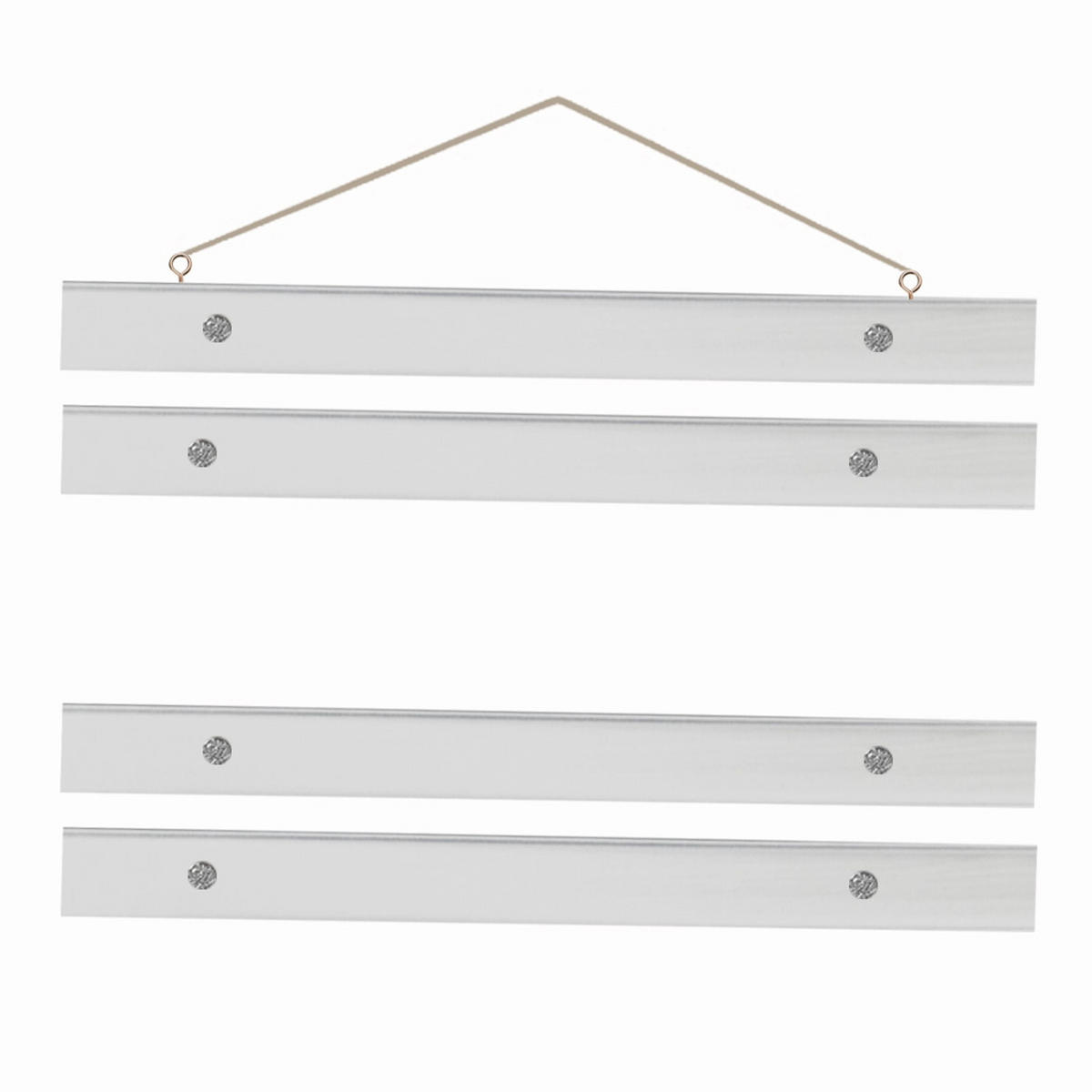 POSTERLEISTE magnetisch 50 cm Weiß - Weiß, Holz (52/2/2cm) - artissimo