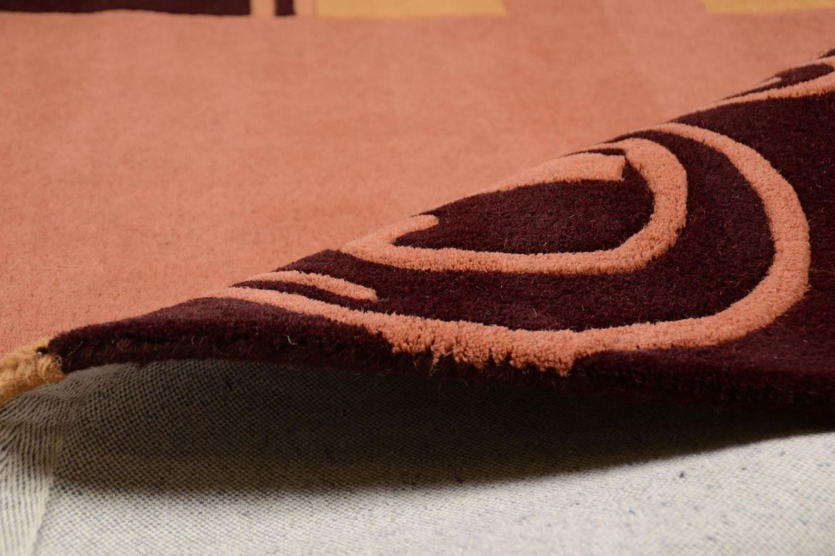 HANDTUFTTEPPICH Hawai 70x140 cm - Terracotta, Textil (70/140cm) - THEKO