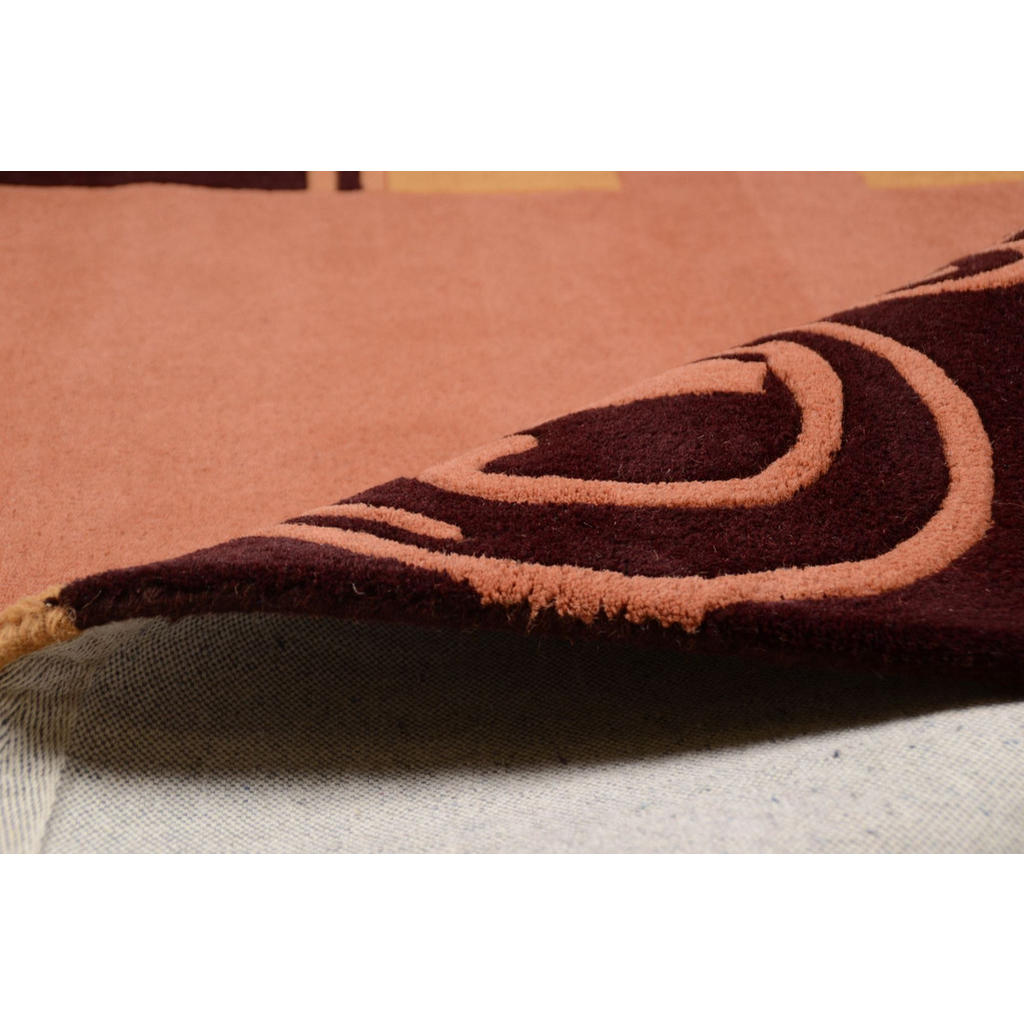 Thumbnail - Theko Handtuftteppich, Terracotta, Textil, Abstrakt, Rechteckig, 70x140 cm, Teppiche & Böden, Teppiche, Hochflorteppiche...