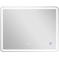 BADEZIMMERSPIEGEL mit LED-Beleuchtung, Anti-Beschlags-Pad, 3 verstellbare Farben - Silberfarben, Glas (3.5/70/90cm) - HOMCOM