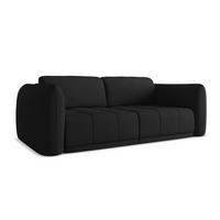 3-SITZER SOFA Chenille Stoff Schwarz - Schwarz, Kunststoff/Textil (210/74/105cm) - Makamii