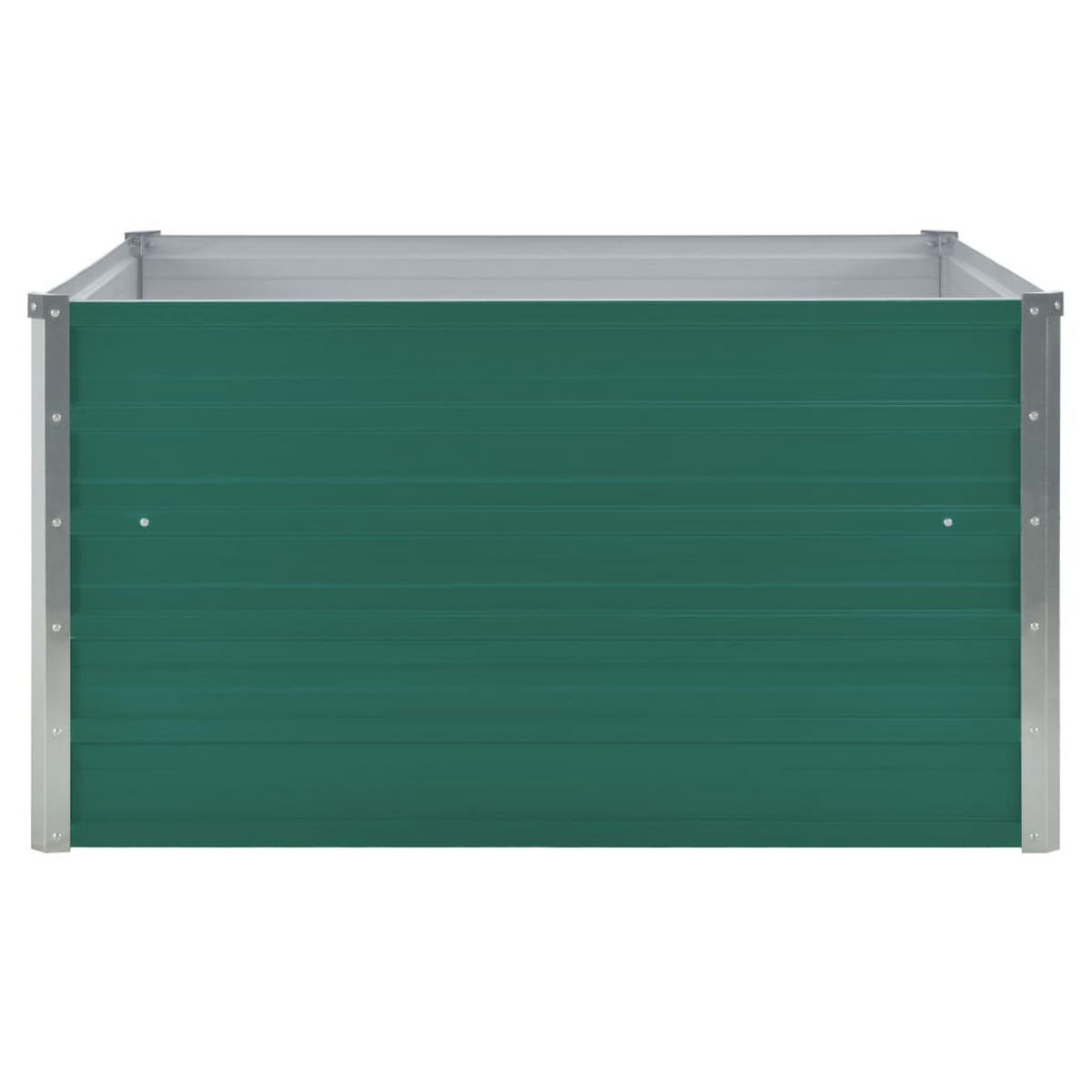 HOCHBEET 100 x 100 x 45 cm Verzinkter - Grün, Metall (100/45/100cm) - furnicato