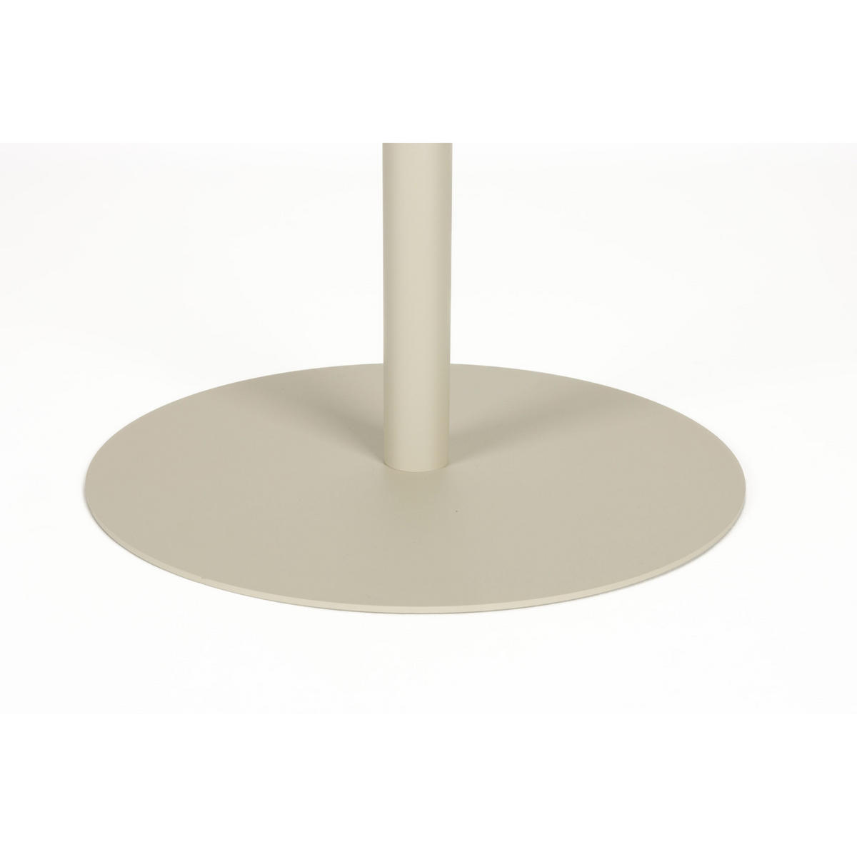 BISTROTISCH Snow Rund 57 cm Metall Beige - Beige, Metall (57/57/75cm) - Zuiver