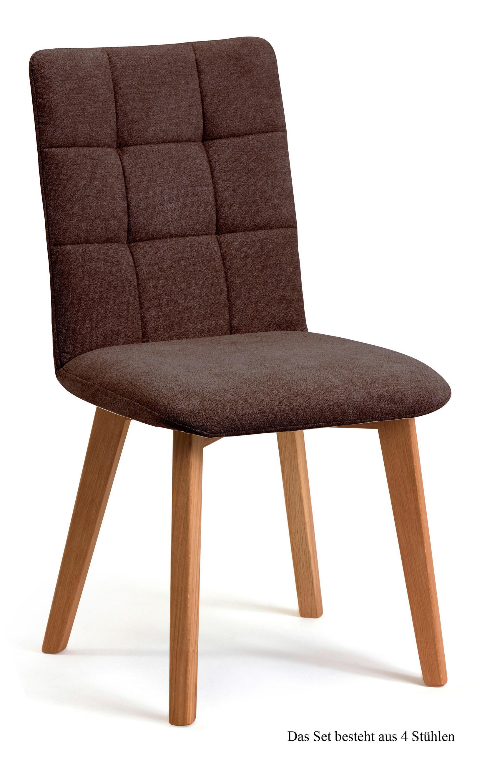ESSZIMMERSTUHL (4er-Set) Dareen 47x91x60 Eiche geölt/Braun - Eichefarben/Braun, Kunststoff (60/91/47cm) - 58aufmkessel