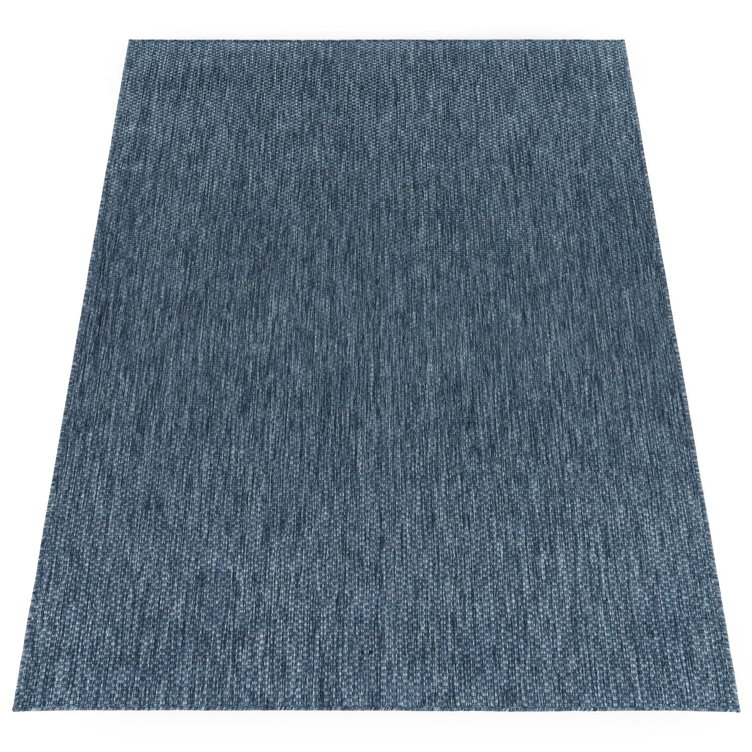FLACHWEBTEPPICH, einfarbig, aus Polypropylen, Dunkelblau, 60 x 100 cm - Blau, Textil (60/100cm) - KADIMA DESIGN
