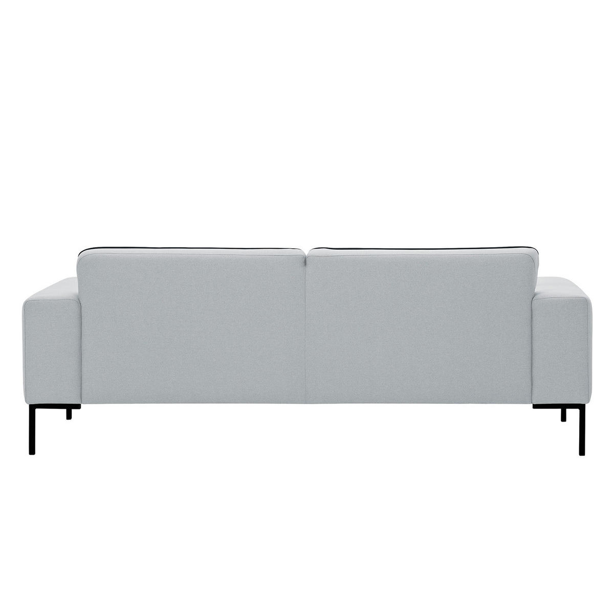 3-SITZER SOFA - Webstoff - Hellgrau, Textil (205/77/93cm) - home24