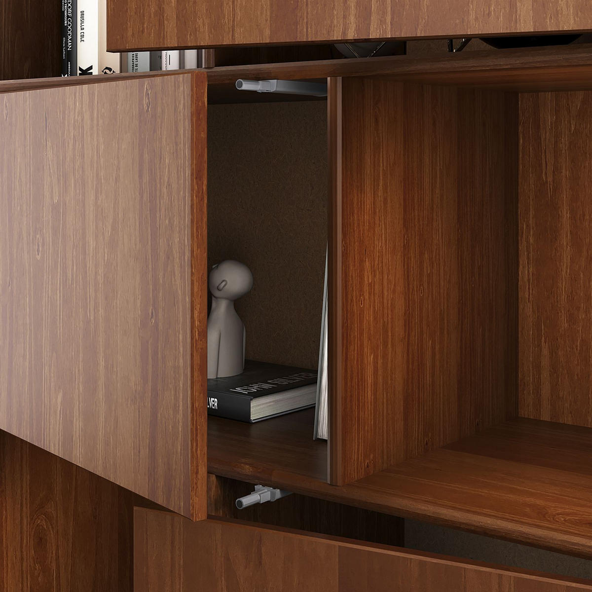 HIGHBOARD SIMONA - Kastanienfarben, Holz (95/139/37cm) - IDIMEX
