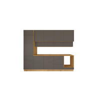 KÜCHENZEILE 300 cm - Nexa KÜ-LN-006 - in Grau / Matt - Grau, Holz (300/212/58cm) - ROYAL24_MARKT