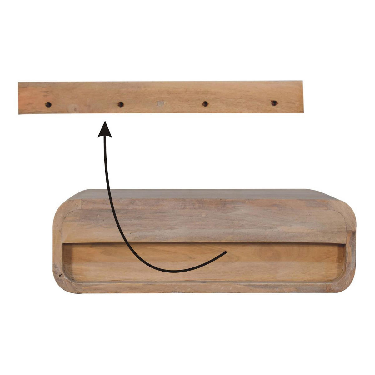 NACHTTISCH in Eichenoptik, 1 Schublade, Karamellbraun - Braun, Holz/Metall (32/15/50cm) - Artisan Furniture