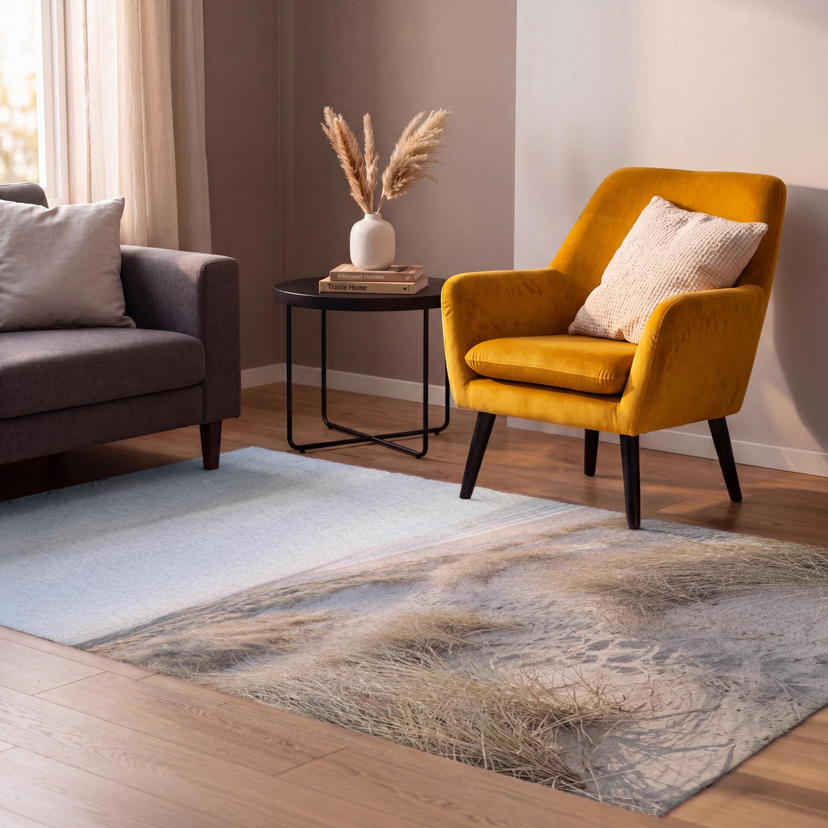 PREPROGE - Sipine - 90x150 cm - peščene barve, umetna masa/tekstil (90/0.4cm) - OnlyWow