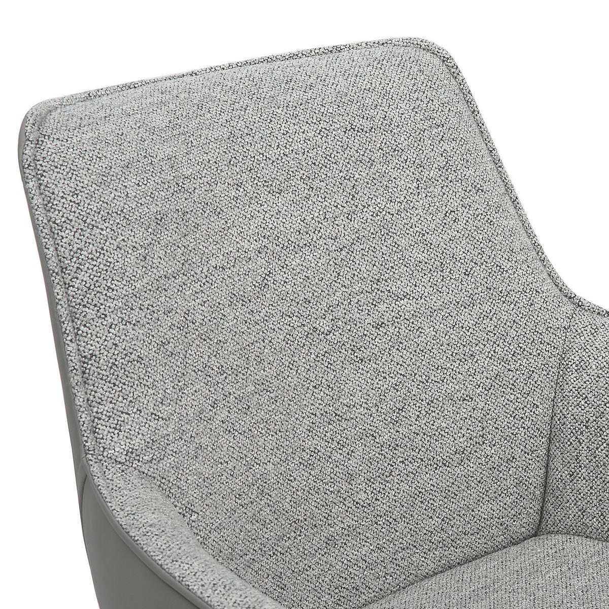 ARMLEHNENSTUHL - 2er-Set - Grau, Textil/Metall (57/87/63cm) - home24