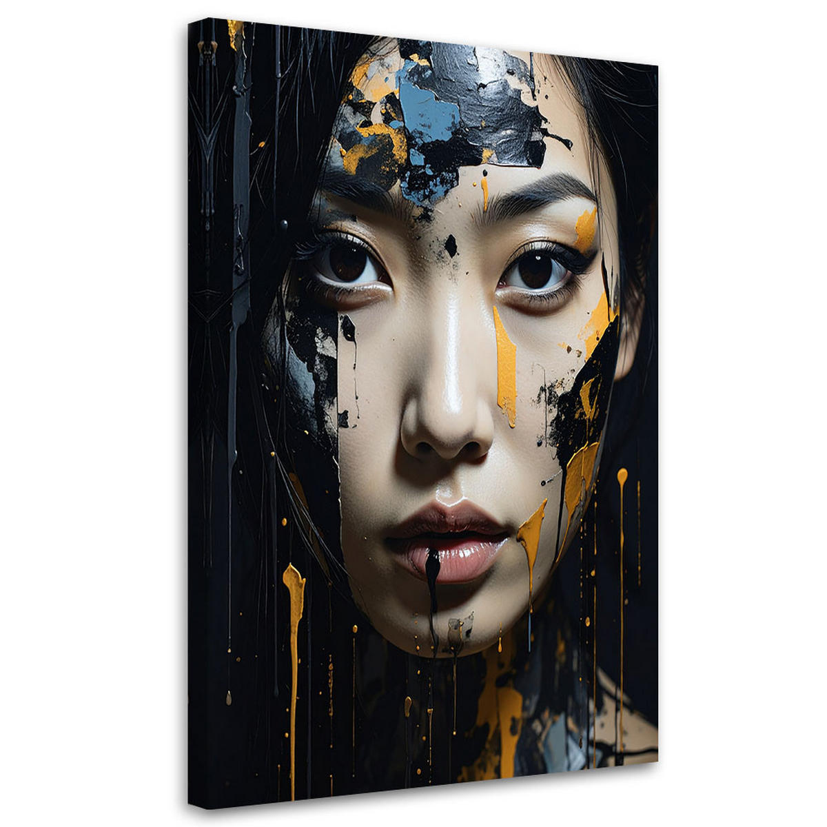 LEINWANDBILD Menschen & Charaktere 80x120cm - Schwarz, Textil (80/120cm) - Feeby