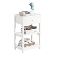 NACHTTISCH Weiß - Weiß, Holzwerkstoff (30/45/69cm) - SoBuy