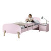 KINDERZIMMER Set Karilynn 2 Massivholz+MDF rosa - Rosa, Holz (220/73/120cm) - 58aufmkessel