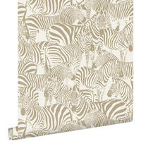 TAPETE Zebras 50 x 900 cm - Beige, Papier (50/900cm) - ESTAhome