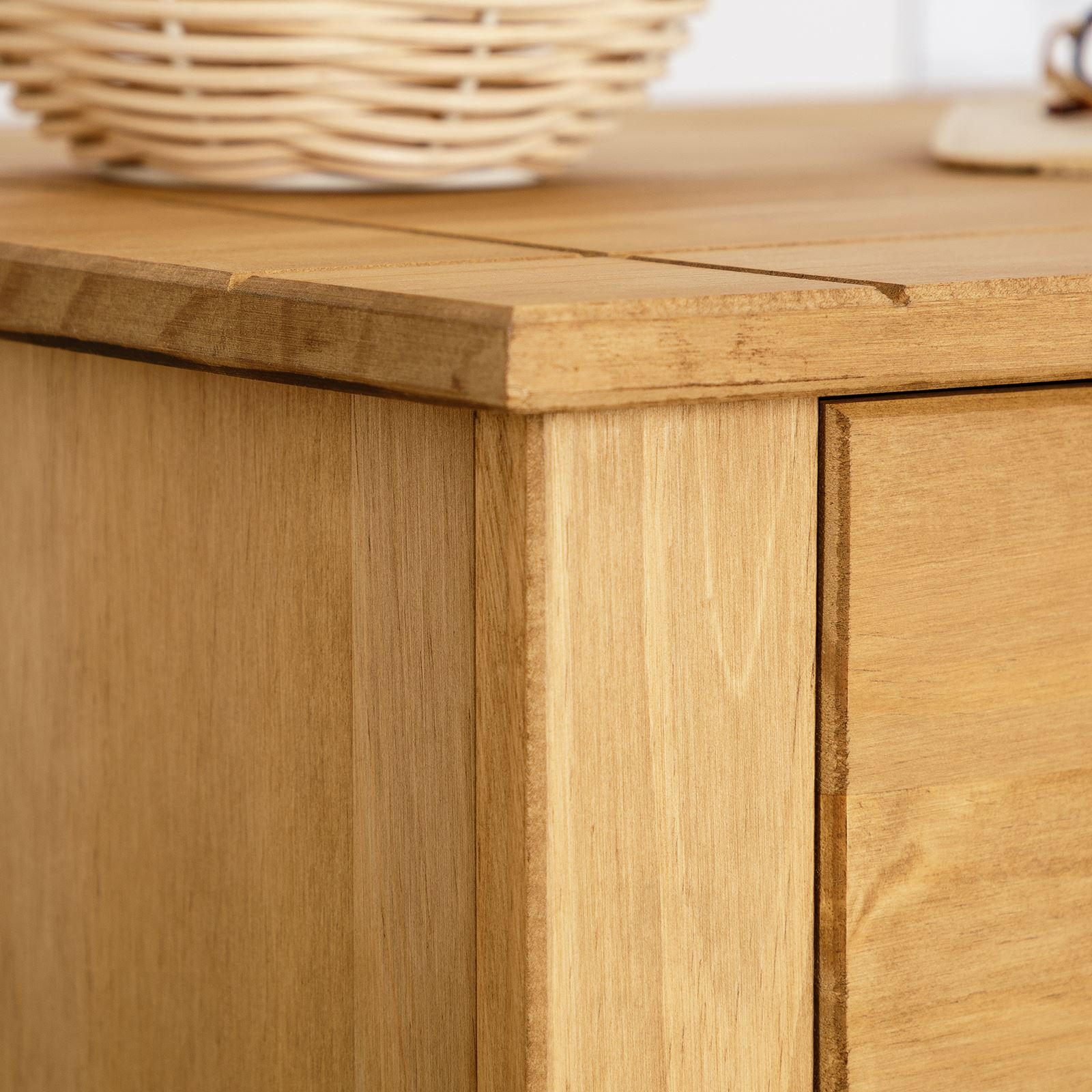 NACHTKOMMODE CANCUN - Braun, Holz (46/41/40cm) - IDIMEX