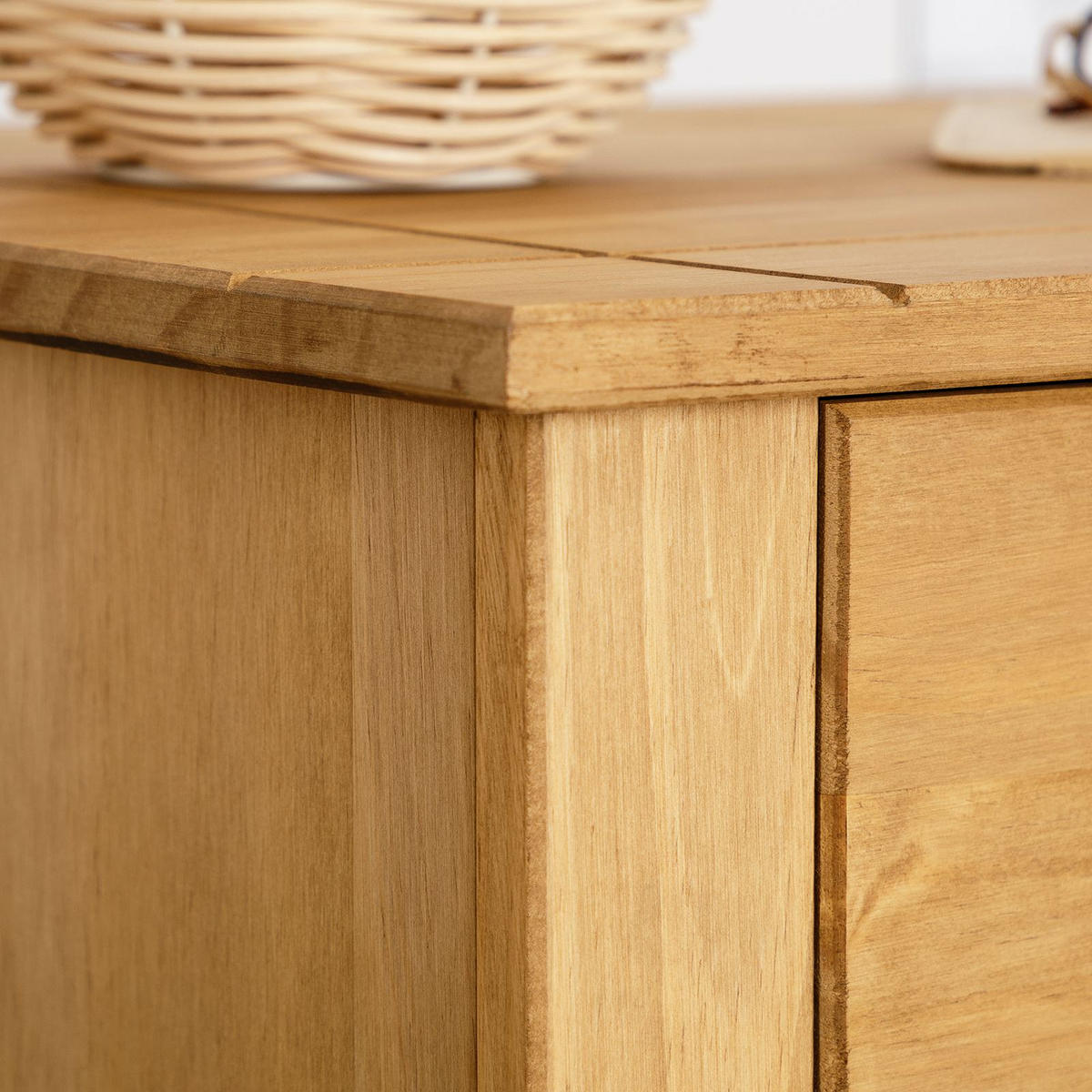 NACHTKOMMODE CANCUN - Braun, Holz (46/41/40cm) - IDIMEX