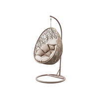 HÄNGESESSEL Fogo - Beige, Metall (90/195/95cm) - MIRJAN24