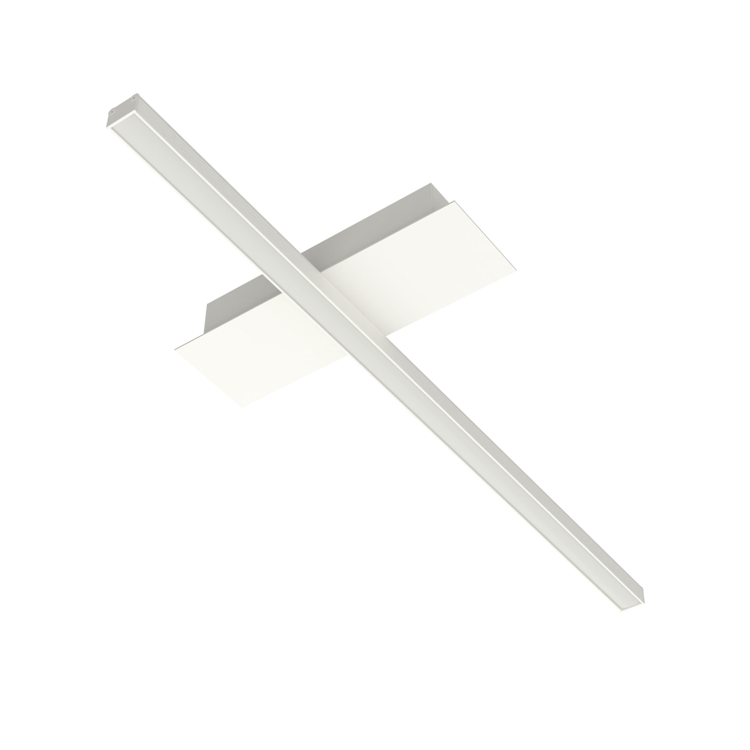 Lumicom Led-Deckenleuchte Weiß 50x2x2 cm