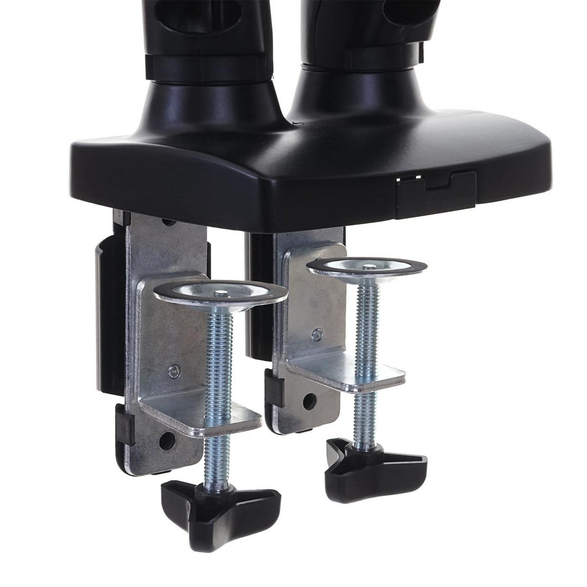 MONITORHALTER ZWEIARMIG Schwarz - Schwarz, Metall (51/102/41cm) - MCW