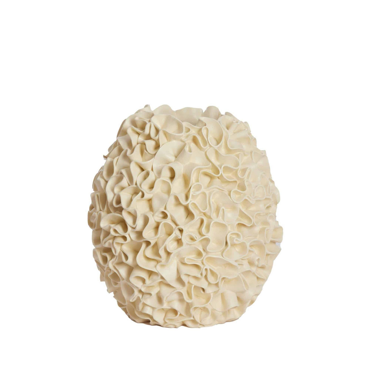 VASE Agello Weiß 28/28/29 cm - Weiß, Kunststoff (29cm) - Light & Living