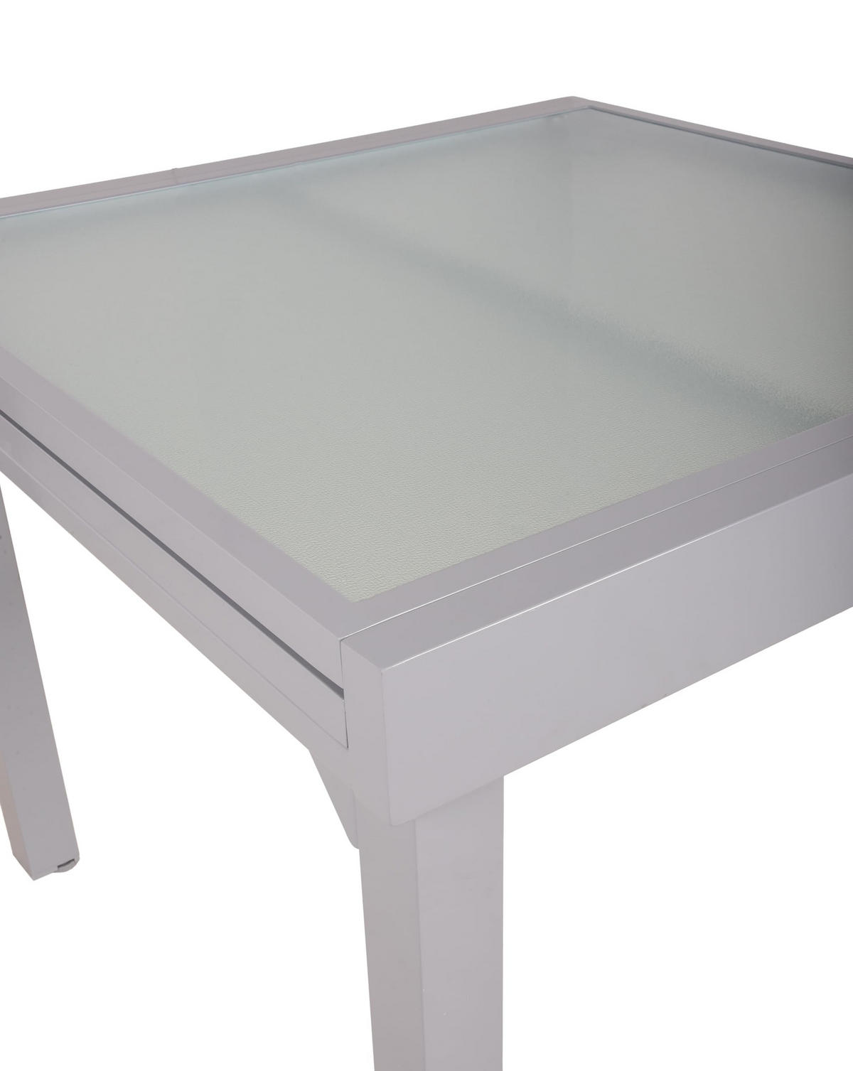 GARTENTISCH Adam 90 cm Ausziehtisch - Grau, Metall (90/90/75cm) - DELUKE