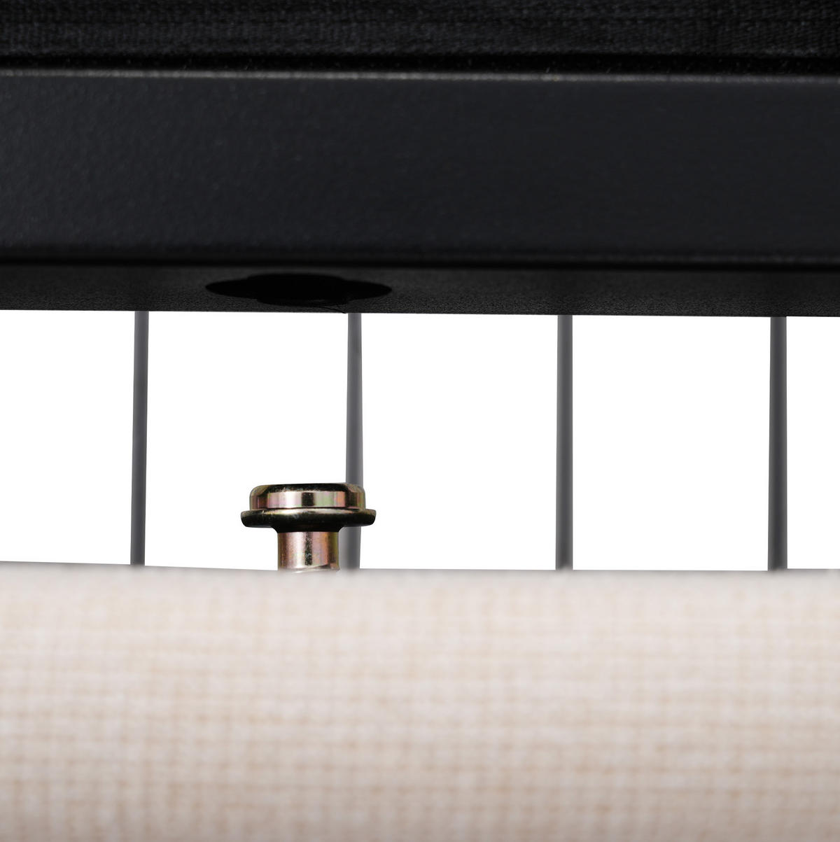 POLSTERBETT mit Holzlattenrost 140x200 cm Beige, LED-Beleuchtung, 4 Schubladen und verstellbarem Kopfteil - Beige, Holzwerkstoff (140/200cm) - IVMEU