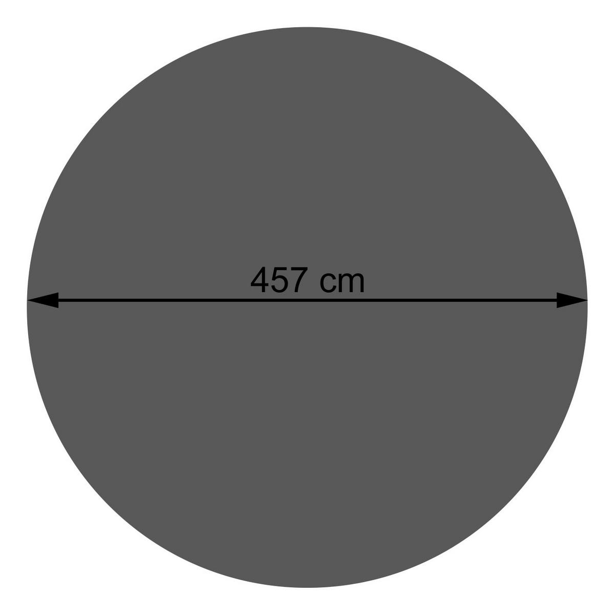 POOL-ABDECKUNG Schwarz - Schwarz, Kunststoff (457/457cm) - MCW