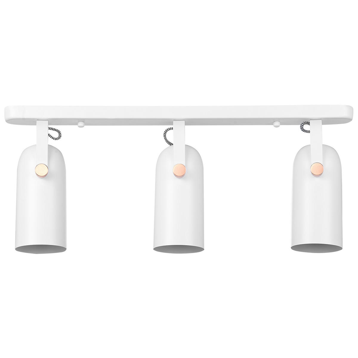 WANDLEUCHTE 2er-Set Tyria 8/8/17 cm - Weiß, Metall (54/23/8cm) - Beliani
