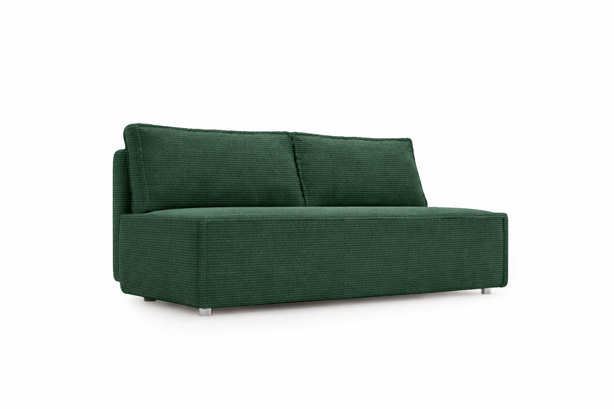 SCHLAFSOFA Mit Bettkasten DUO, Stoff Poso, Grün - Grün, Holz (198/89/90cm) - Kaiser Möbel