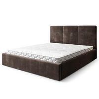 POLSTERBETT AZURI 180x200 cm mit Bettkästen - Braun - Braun, Holz (180/200cm) - MASSENO