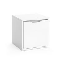 SCHUHBANK Ruben Weiß 40 x 40.6 cm - Weiß, Holzwerkstoff (40/40.6/40cm) - Vicco