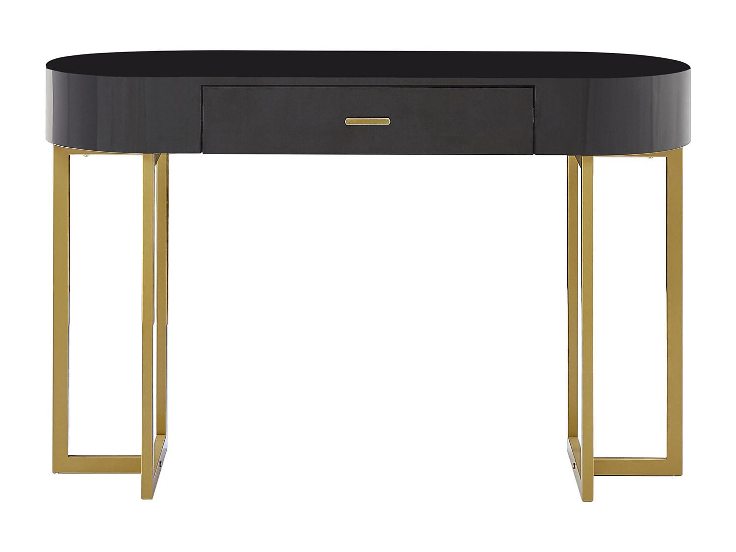 KONSOLENSCHREIBTISCH - 120 cmcm x 45 cmcm - Holz, Platte - Schwarz - TORELI - Schwarz, Holz (45/120/76cm) - Vente-Unique