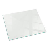 GLASPLATTE für Kamin 80x60 cm Grau - Grau, Glas (80/60/0.4cm) - ArtPrintCave