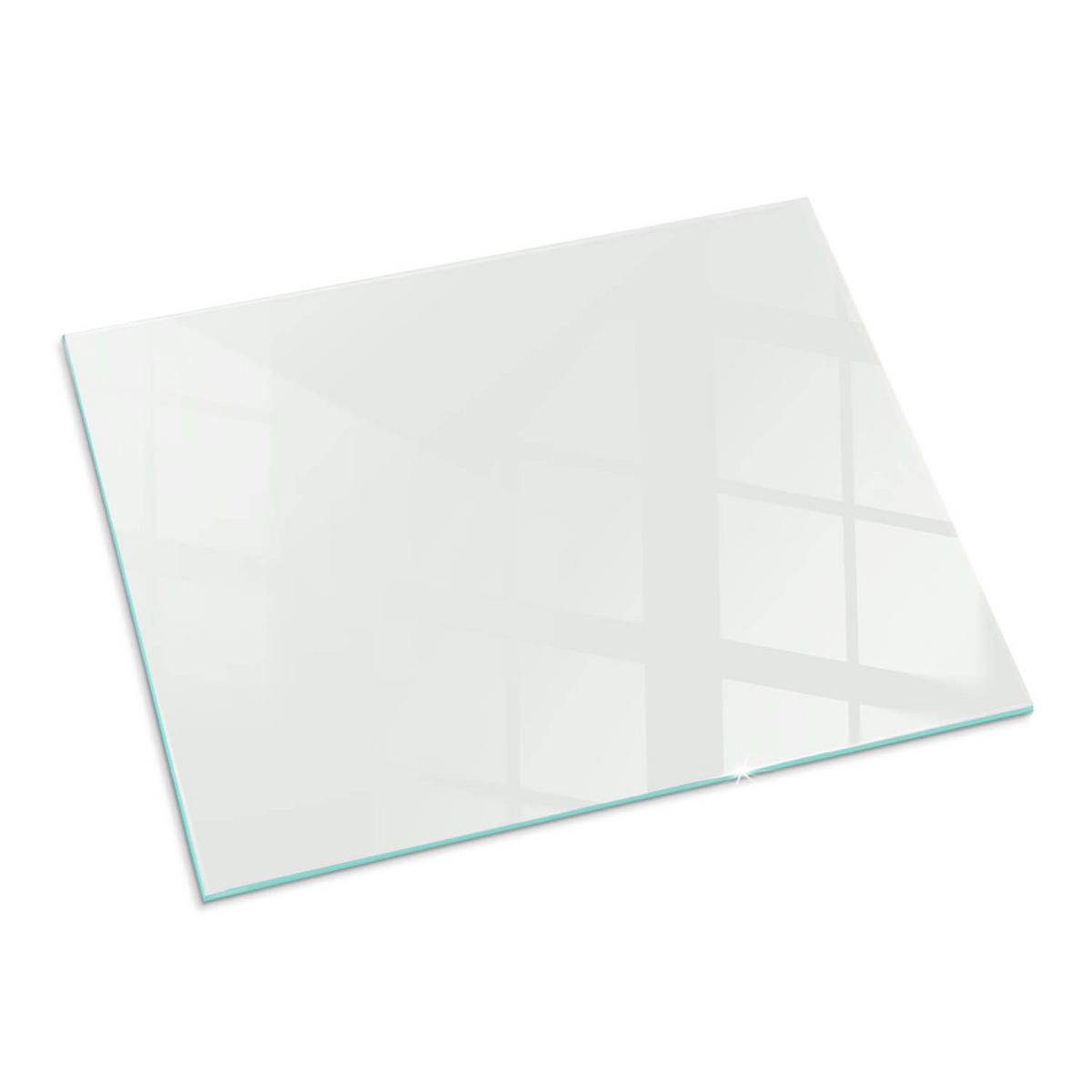 GLASPLATTE für Kamin 80x60 cm Grau - Grau, Glas (80/60/0.4cm) - ArtPrintCave