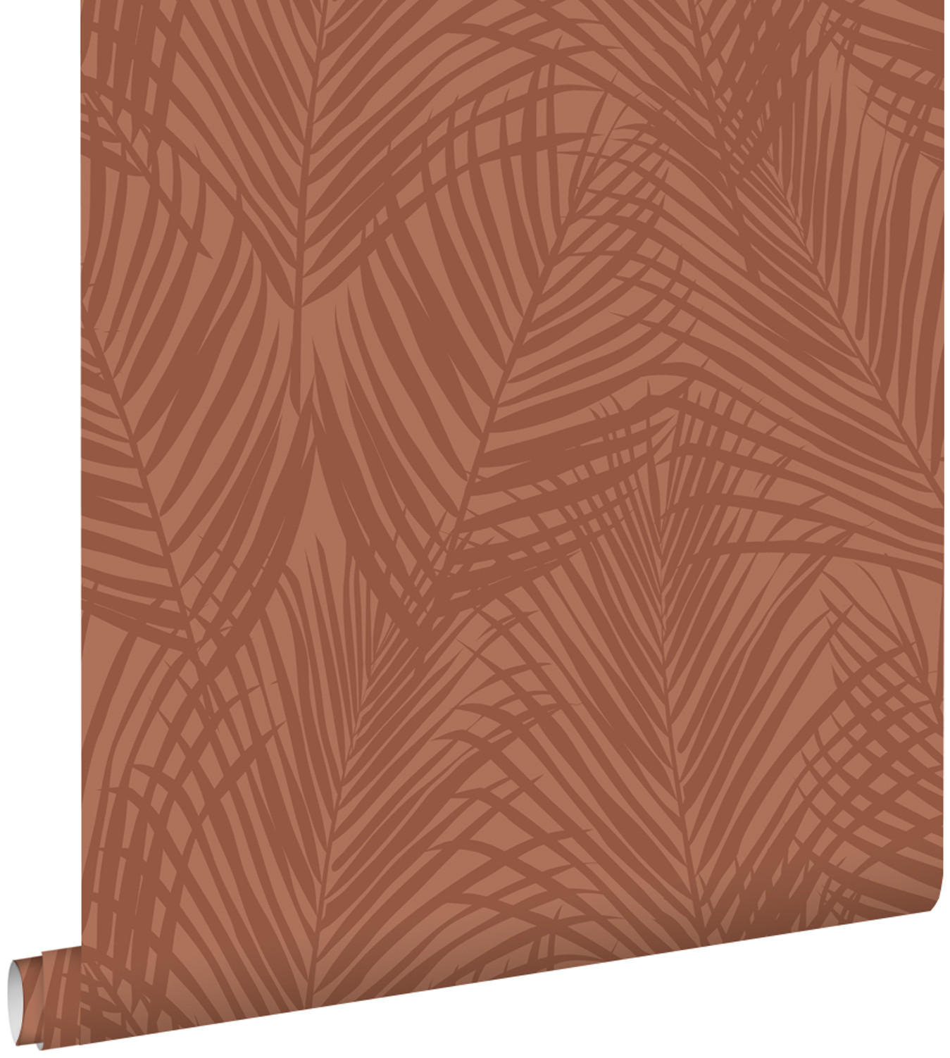 TAPETE Palmblätter 53 cm x 10.05 m - Terracotta, Papier (53/1000cm) - ESTAhome