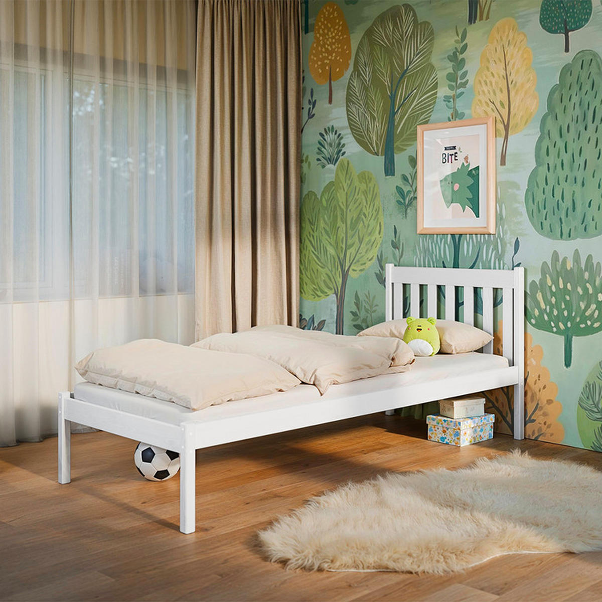 KREVET 90/200 Marthe Bijeli - bijela, drvo (90/200cm) - Petits-meubles
