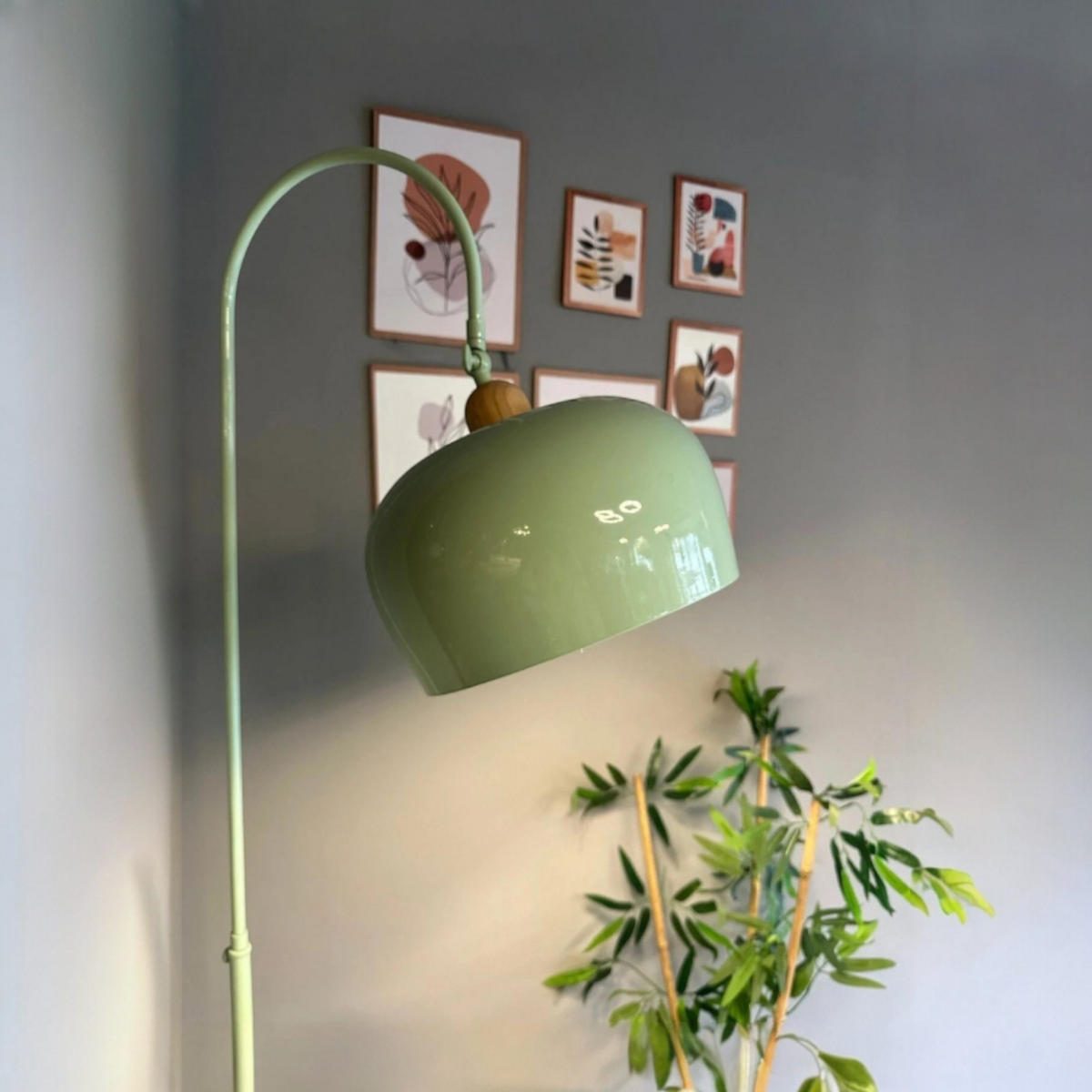 STEHLEUCHTE Cember 170 Cm - Mintgrün, Metall (37/37/170cm) - Bamyum