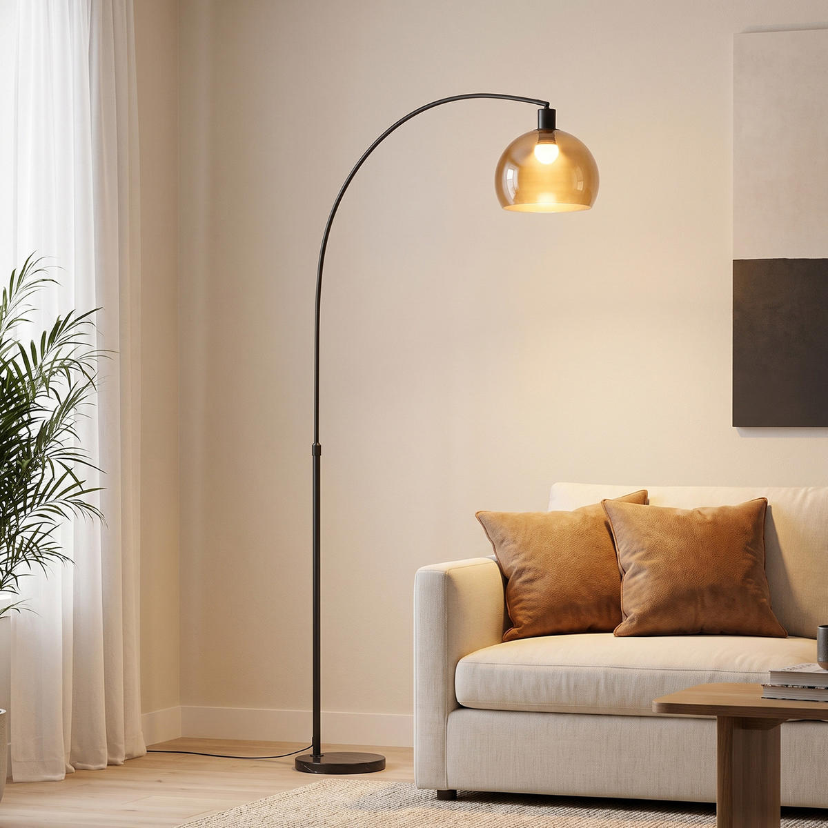 STEHLAMPE Metall Grau - Grau, Metall (90/26/180cm) - HOMCOM