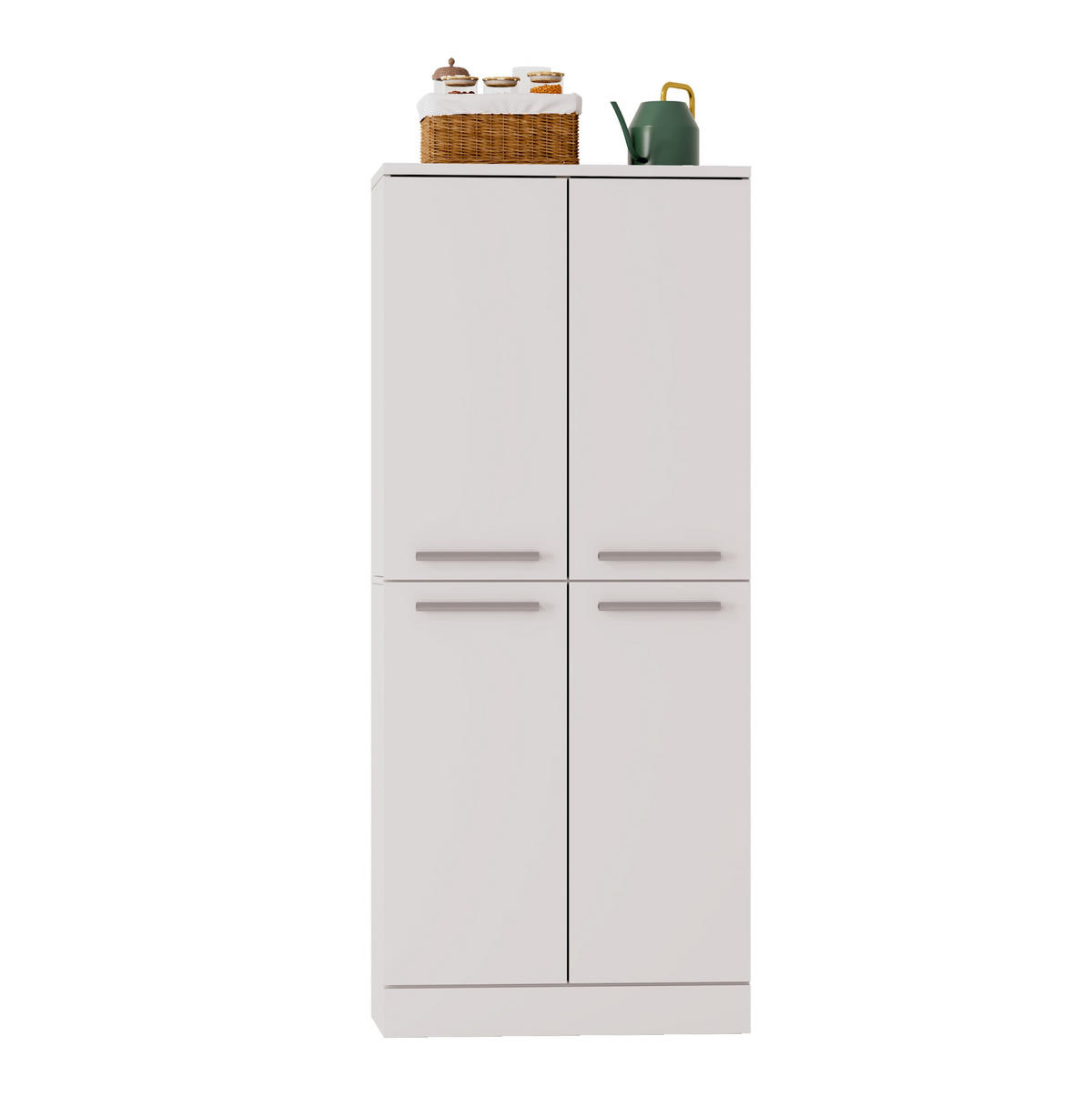 BUFFET 42/76/180 cm Weiß aus MDF mit verstellbaren Böden - Weiß, Holzwerkstoff (42/180/76cm) - OKWISH