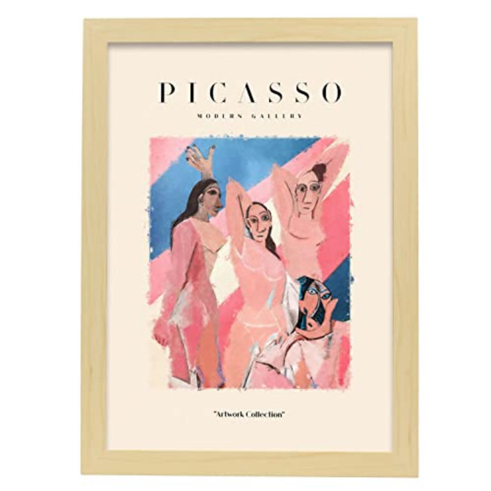 POSTER Picasso Sammlungs42 A3 Rahmen Aus Hellem Holz - Beige, Papier (29.7/5/42cm) - Nacnic