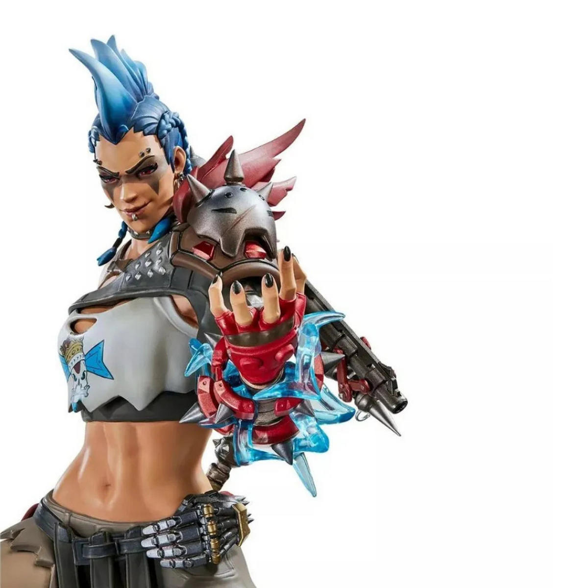 SAMMLERSTATUE Junker Queen 41 cm Premium Figur Gaming Deko - Blau/Schwarz, Kunststoff (26/41.3/25cm) - JUNG