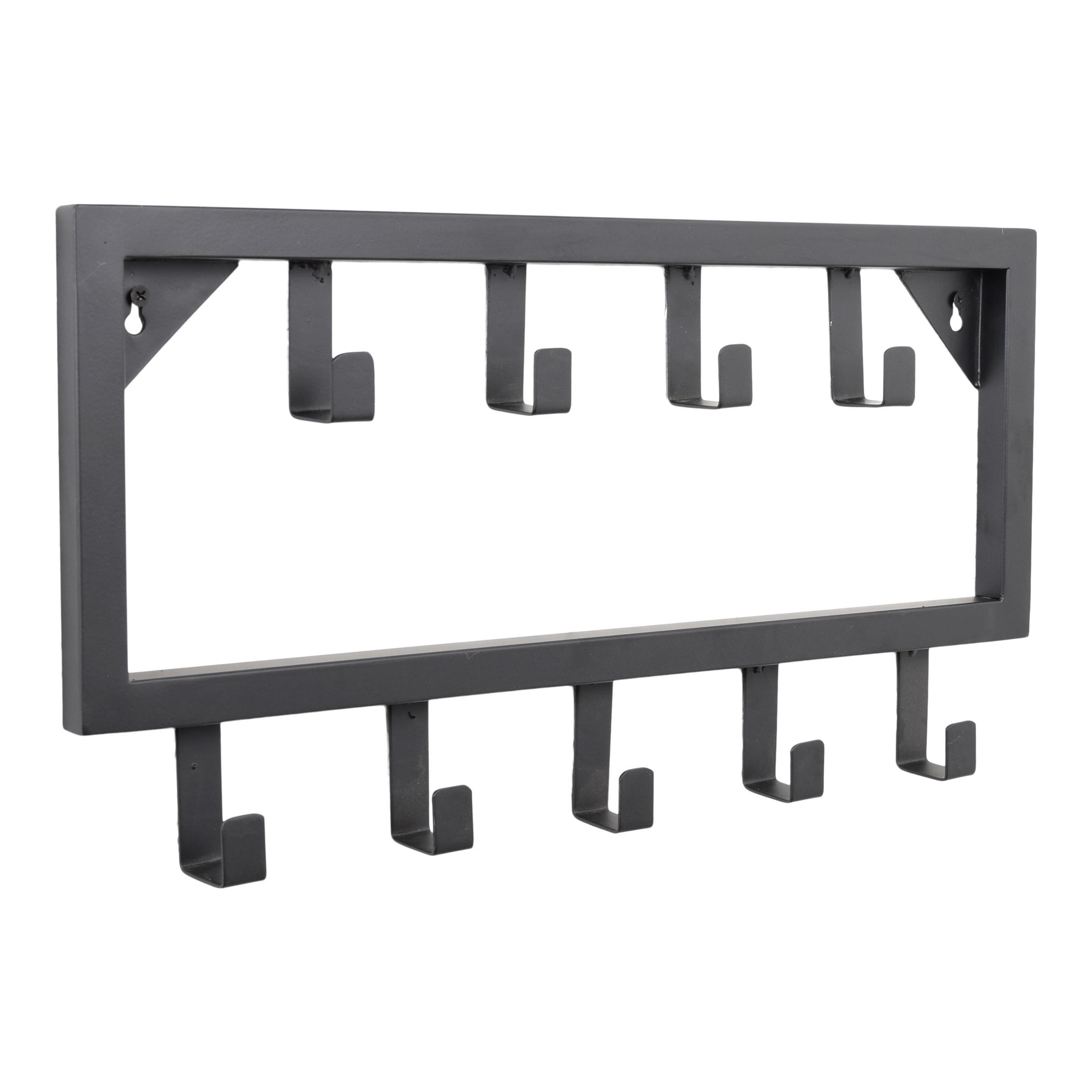 KLEIDERABLAGE Bono Schwarz - Schwarz, Metall (26/50/4cm) - LOFT42