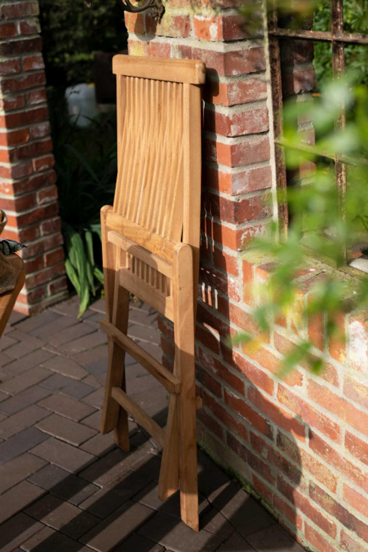 GARTENSTUHL Langton klappbar - Naturfarben, Naturmaterialien/Holz (53/89/43cm) - Mr. Deko