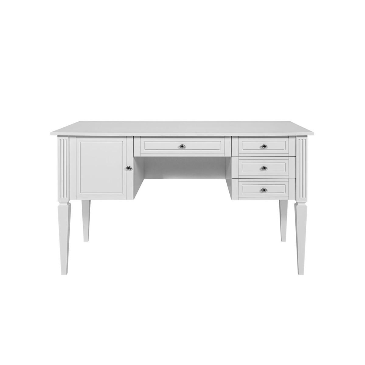 PSACÍ STŮL Ines Bílá - bílá, kompozitní dřevo (60/132/78cm) - Petits-meubles