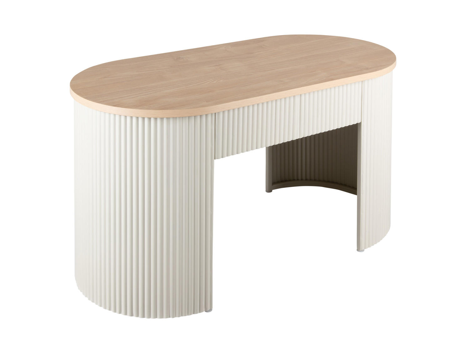 HOCKER Estriado Grau 80/40/42 cm - Grau, Metall (40/42/80cm) - Leitmotiv